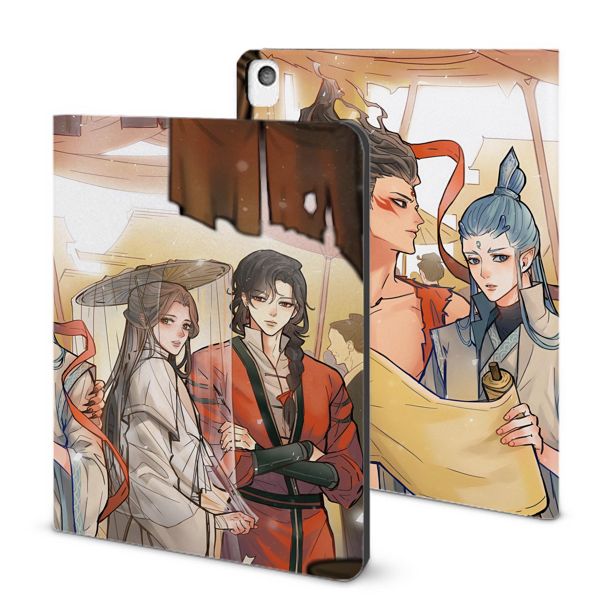 （画像用） Ne Zha 2 ナタ 魔童の大暴れ IPadケース ペンホルダー付き ブックスタイルデザイン